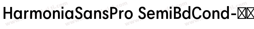 HarmoniaSansPro SemiBdCond字体转换